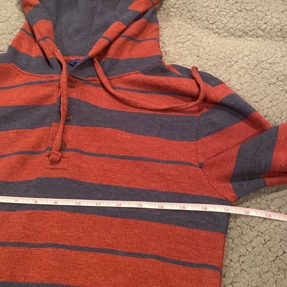 Aeropostale Ling Sleeve Thermal Hooded Henley Size Small - Picture 5 of 9
